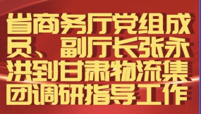  省商務廳黨組成員、副廳長張永洪到甘肅物流集團調(diào)研指導工作